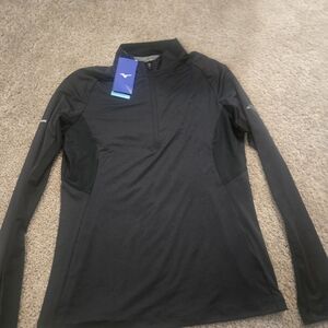 Mizuno Black Long Sleeve Athletic Top